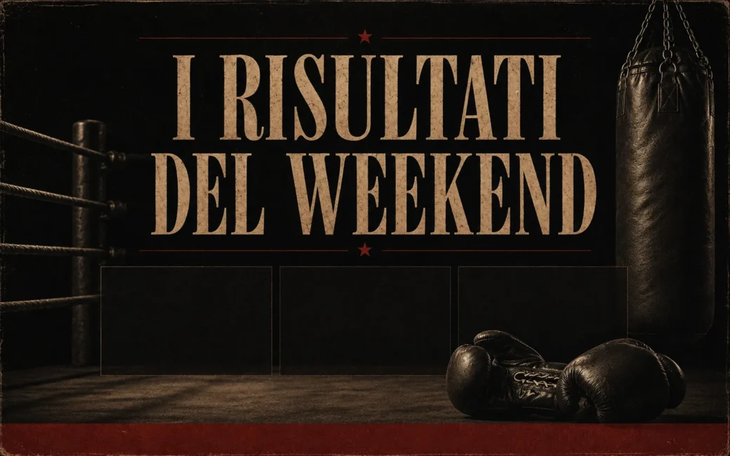 i risultati degli incontri di boxe